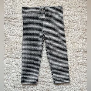 Kids Black and White Houndstooth Pants